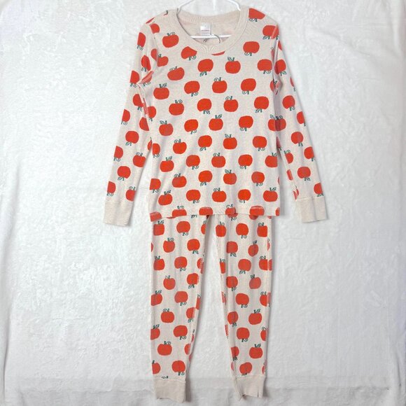 Hanna Andersson Adult Halloween Pumpkin Long John Pajama 2 Piece Set Womens M - Picture 1 of 10